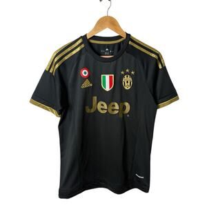 JUVENTUS 2015 2016 THIRD FOOTBALL SHIRT SOCCER JERSEY ADIDAS S12849 sz S BLACK